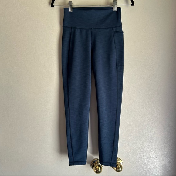 Sweaty Betty Super Sculpt Yoga Leggings Navy Blue 7/8 Length Size Small - Picture 3 of 11